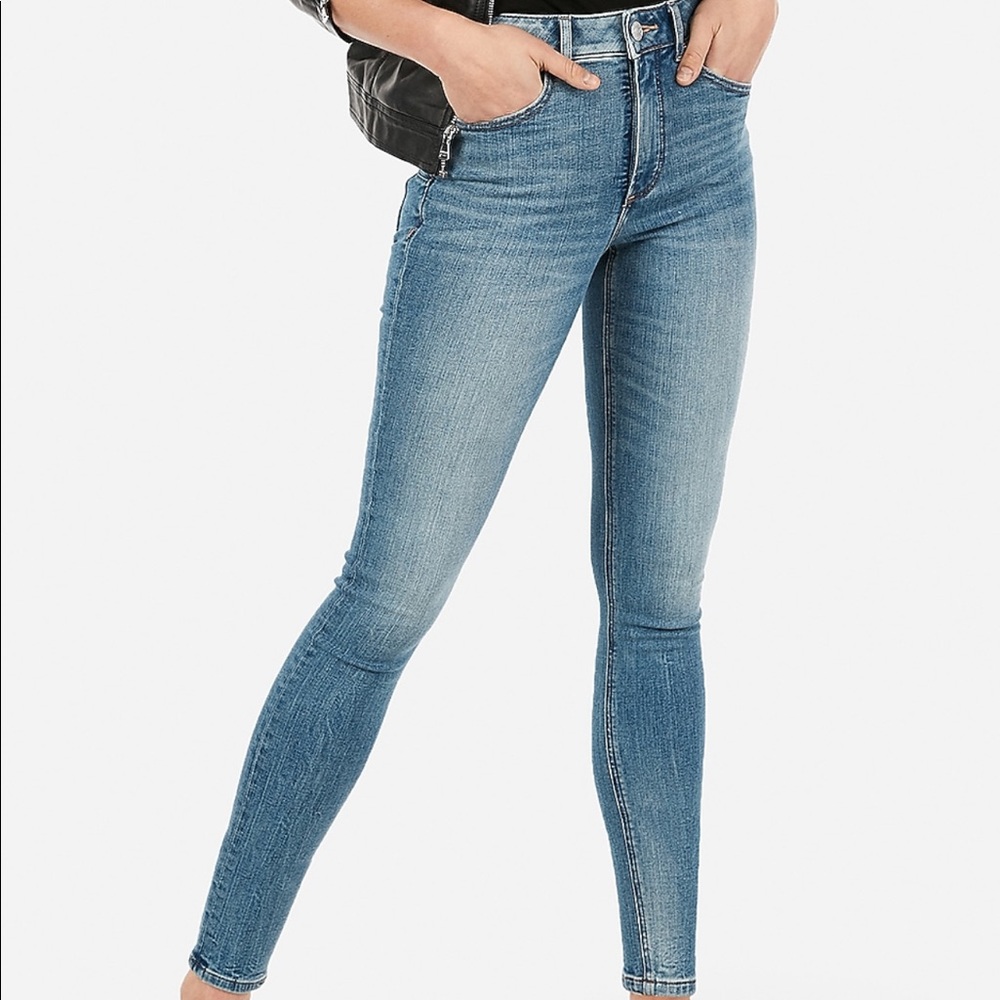 Express High Rise Skinny Jeans